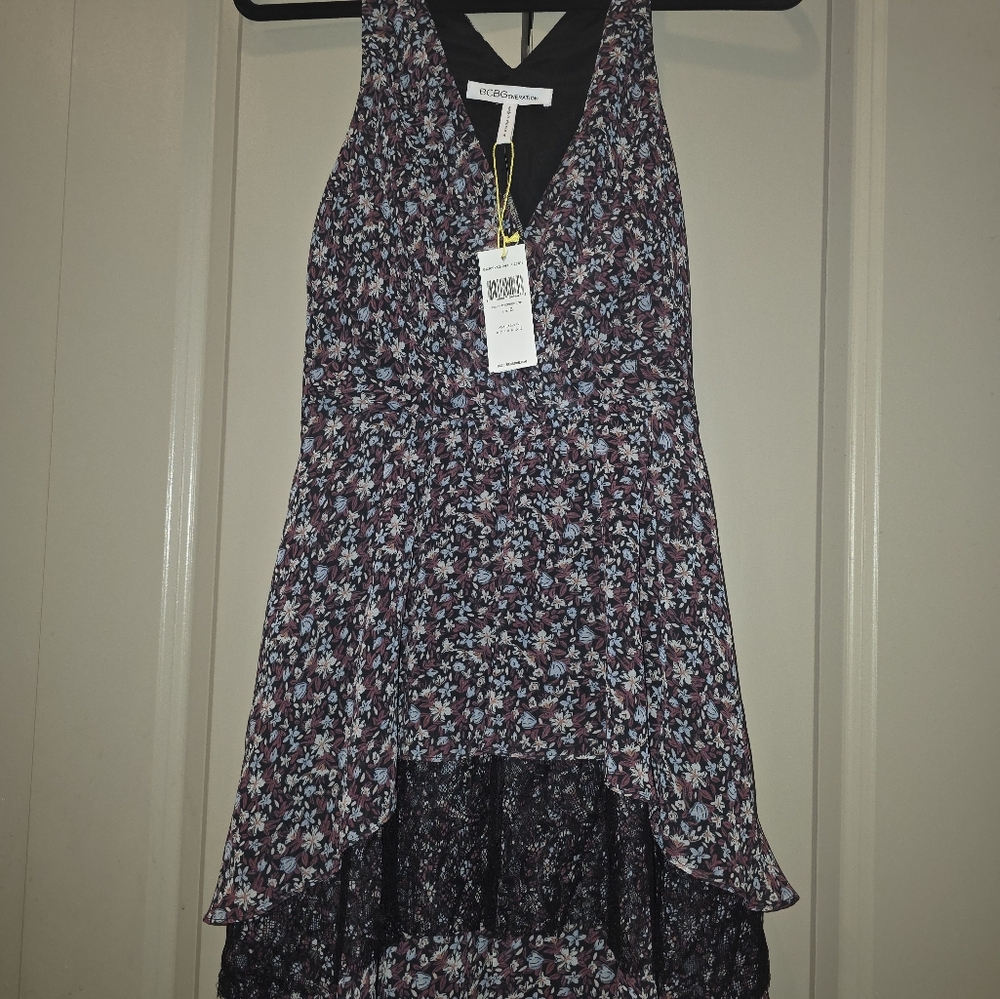 BCBGeneration Purple and Blue Casual Dress